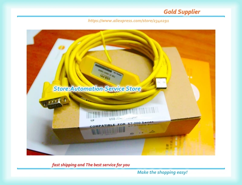 Желтый для S7-200 PLC Поддержка Win7 6ES7 901-3DB30-0XA0 3 Светодиодный индикатор USB-PPI (USB/PPI)