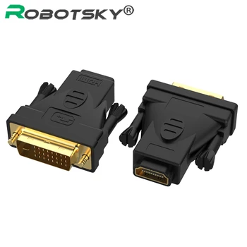 DVI 24+1 to HDMI Convert Gold Plated DVI-D Male to Type A Female Adapter Connector For Projector Laptop PC TV Nintend Switch PS4
DVI 24+1 to HDMI Convert Gold Plated DVI-D Male to Type A Female Adapter Connector For Projector Laptop PC TV Nintend Switch PS4