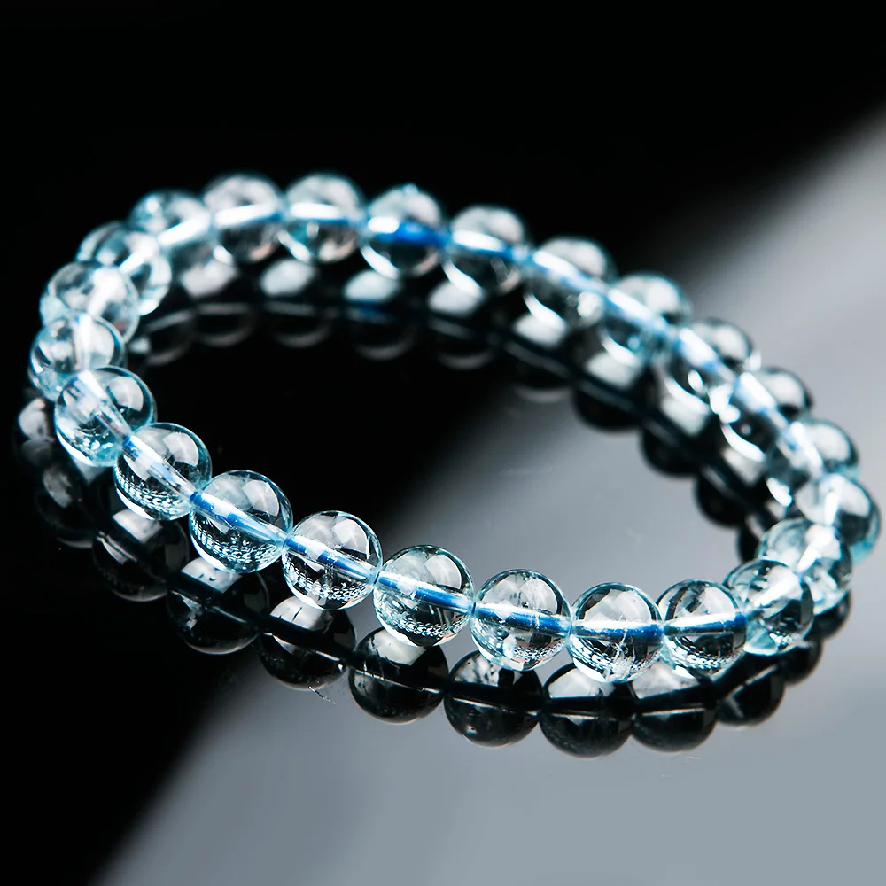 High Quality Natural Natural Topaz Blue Crystal 7.5mm Clear Round Beads Woman Men Reiki Stretch Bracelet AAAAA Healing Stone
High Quality Natural Natural Topaz Blue Crystal 7.5mm Clear Round Beads Woman Men Reiki Stretch Bracelet AAAAA Healing Stone