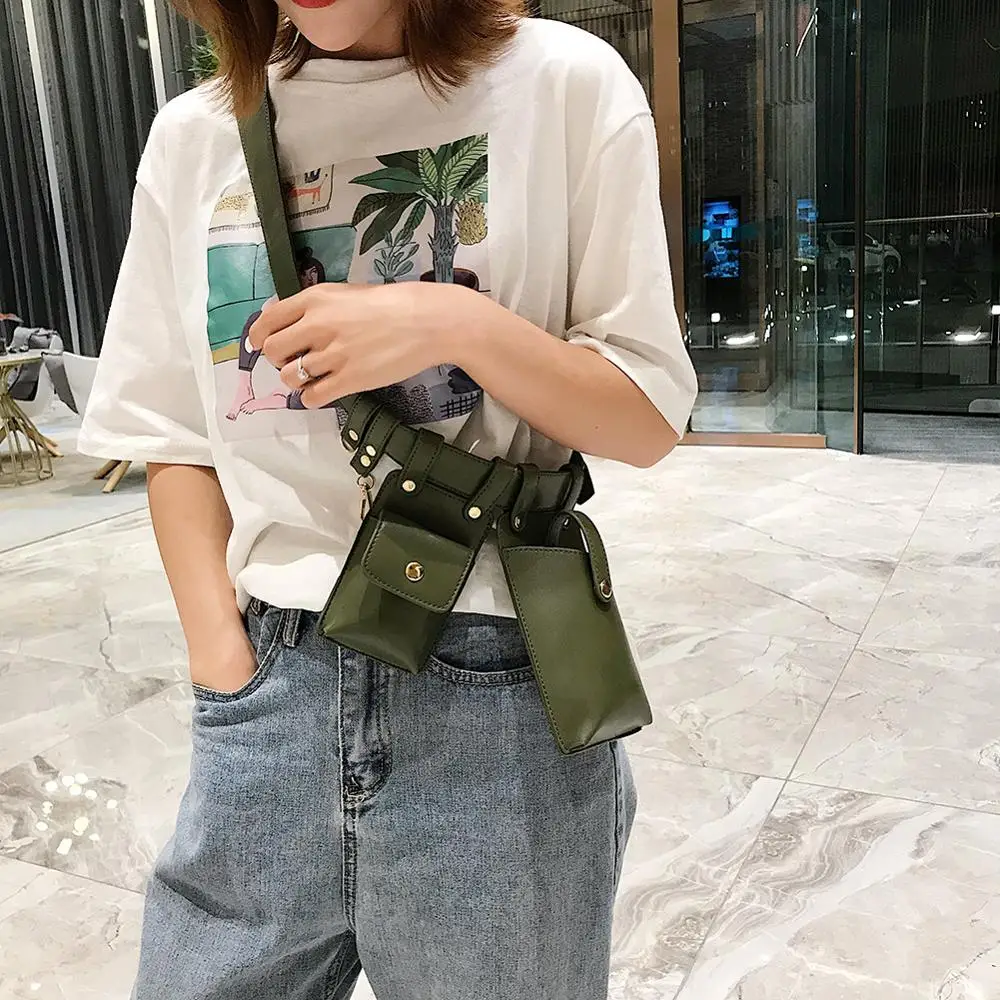Teen Girls Fashion Punk Letter Print 2 Women Waist Fanny Packs Keychain Casual Female Solid Color PU Leather Chest Crossbody Bag
Teen Girls Fashion Punk Letter Print 2 Women Waist Fanny Packs Keychain Casual Female Solid Color PU Leather Chest Crossbody Bag