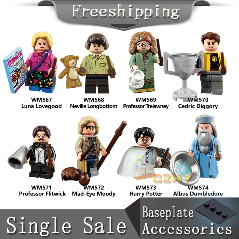 Harry Series Potters Dobby Luna Longbottom Trelawney Flitwick Mad-eye Moody Dumbledore Building Blocks Gift Toys Pop WM6041
Harry Series Potters Dobby Luna Longbottom Trelawney Flitwick Mad-eye Moody Dumbledore Building Blocks Gift Toys Pop WM6041