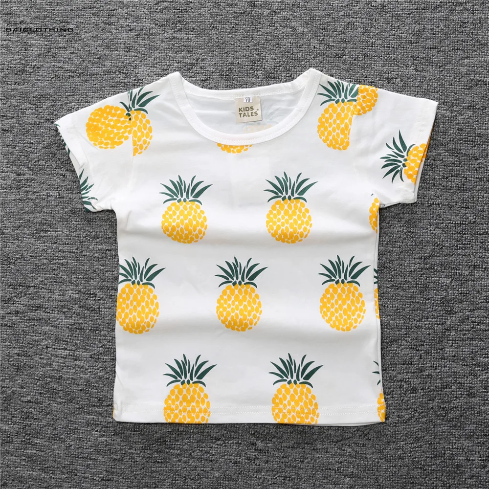 2017 New Summer Baby Girl Boy Children Clothes Boys Girls Full Printed Pineapple Pattern Tops&Tees High Quality Cotton Tshirts
2017 New Summer Baby Girl Boy Children Clothes Boys Girls Full Printed Pineapple Pattern Tops&Tees High Quality Cotton Tshirts