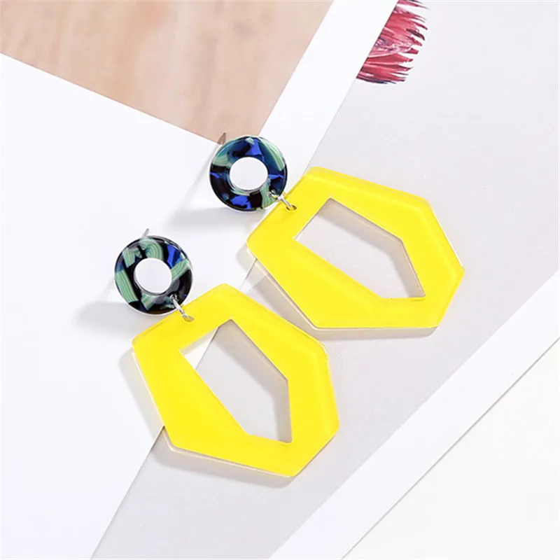 2018 New Design Hit Color Acrylic Dangle Earring Irregular Geometric Pendientes For Women Accessories Wedding Gift
2018 New Design Hit Color Acrylic Dangle Earring Irregular Geometric Pendientes For Women Accessories Wedding Gift