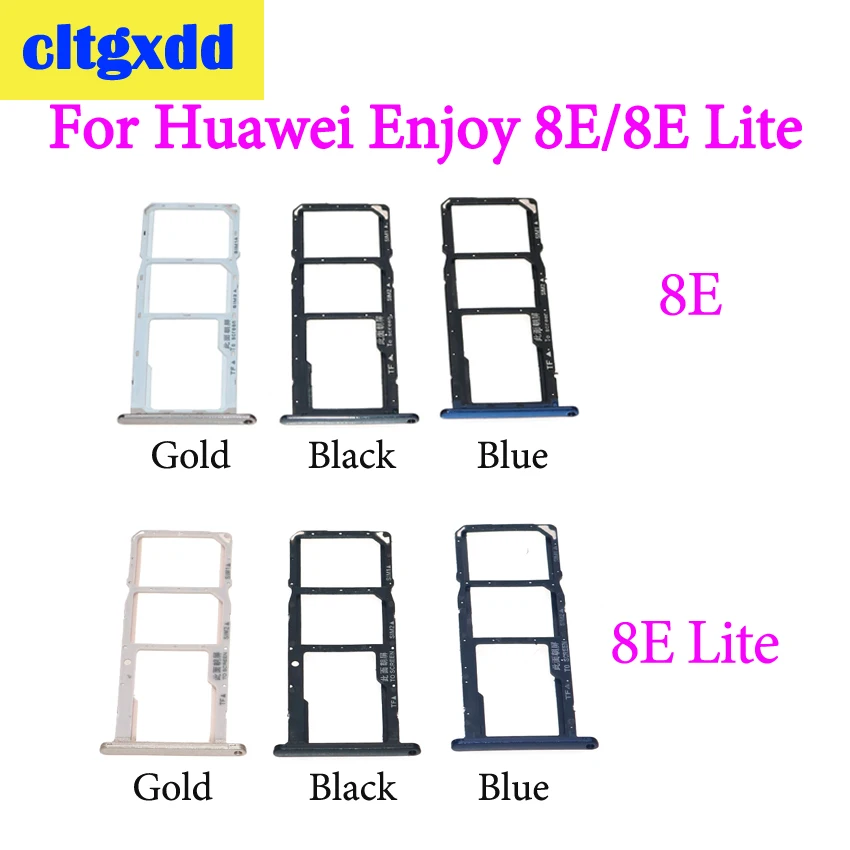 cltgxdd Dual SIM Card Tray Holders For Huawei Y6 (2018) / Enjoy 8e 8E Lite SIM/SD Card Reader Nano Micro Card Replacement Parts
cltgxdd Dual SIM Card Tray Holders For Huawei Y6 (2018) / Enjoy 8e 8E Lite SIM/SD Card Reader Nano Micro Card Replacement Parts