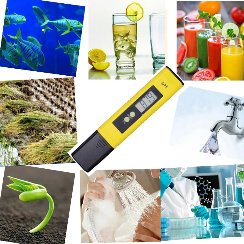 Portable PH Meter PH Tester Pen Soil Ph Value Detector 0.00-14.00ph Precision Glass Probe Water Quality Monitor Tester
Portable PH Meter PH Tester Pen Soil Ph Value Detector 0.00-14.00ph Precision Glass Probe Water Quality Monitor Tester