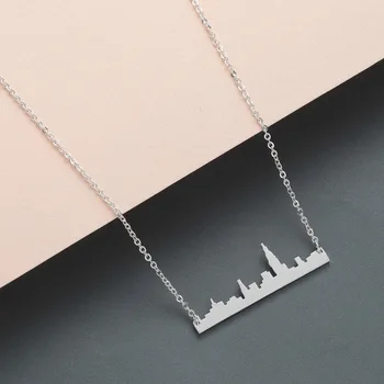 Chandler New York Skyline Pendant Necklace NewYork Cityscape Necklaces For Women Dream City Titanium steel Colier Sweater Choker
Chandler New York Skyline Pendant Necklace NewYork Cityscape Necklaces For Women Dream City Titanium steel Colier Sweater Choker