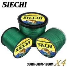 SIECHI 4 Strands 1000M 500M 300M PE Braided Fishing Line tresse peche Saltwater Fishing Weave Superior Extreme Super Strong
SIECHI 4 Strands 1000M 500M 300M PE Braided Fishing Line tresse peche Saltwater Fishing Weave Superior Extreme Super Strong