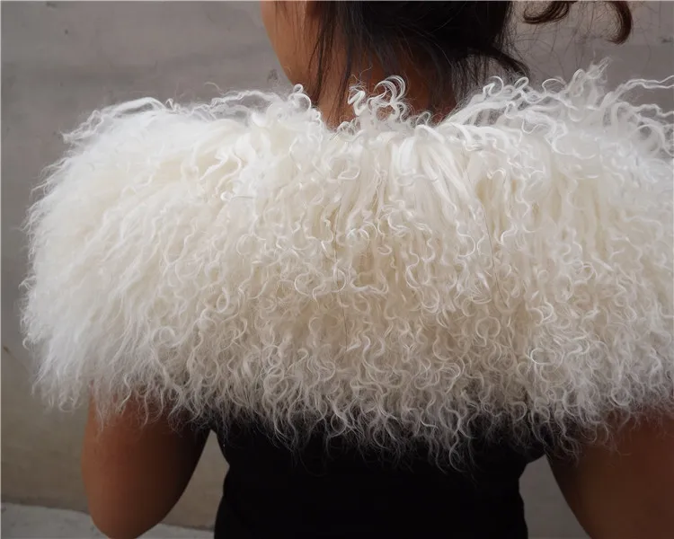 Natural tibet lamb fur scarf genuine sheepskin collar white winter muffler women's scarf decoration leather
Natural tibet lamb fur scarf genuine sheepskin collar white winter muffler women's scarf decoration leather