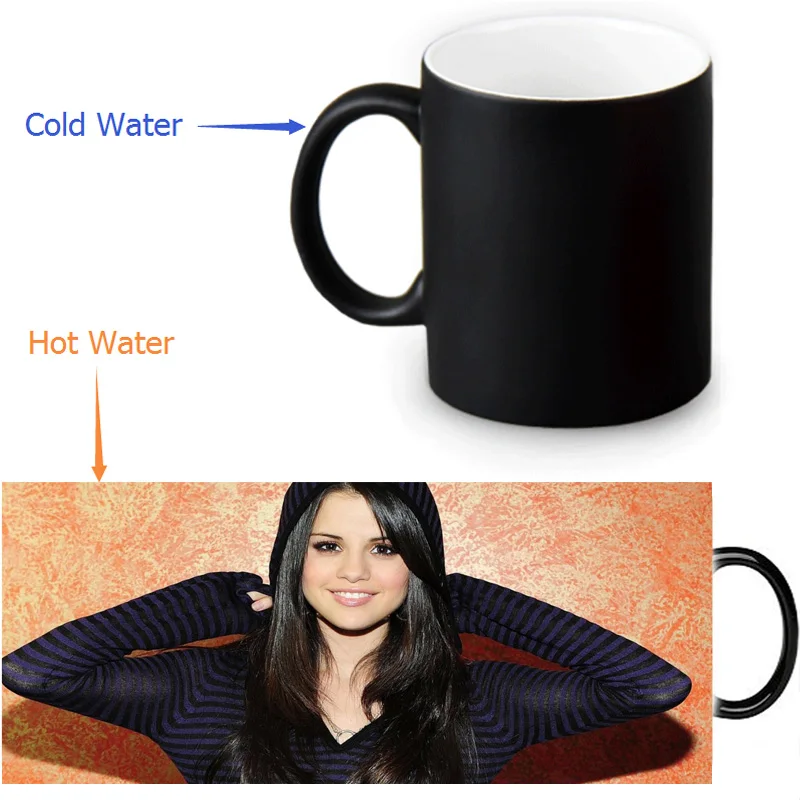 Selena Gomez Magic Mug Custom Photo Heat Color Changing Morph Mug 350ml/12oz Coffee Mug Beer Milk Mug Halloween Gift
Selena Gomez Magic Mug Custom Photo Heat Color Changing Morph Mug 350ml/12oz Coffee Mug Beer Milk Mug Halloween Gift