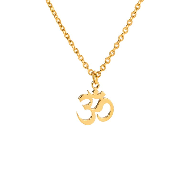 Unisex Indian Sanskrit OM Symbol Necklace Gold Chain Delicate OM Necklaces Pendants For Men Woman Fashion Jewelry Accessories
Unisex Indian Sanskrit OM Symbol Necklace Gold Chain Delicate OM Necklaces Pendants For Men Woman Fashion Jewelry Accessories