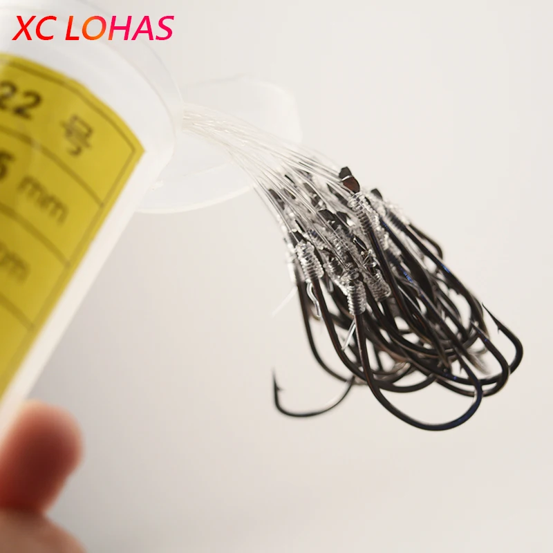 50pcs/box High Carbon Steel Fishing Hook With Lines And Bucket Carp Fly Tackle Peche Fish Worm Jig Lead Head Wire Line Tied Bait
50pcs/box High Carbon Steel Fishing Hook With Lines And Bucket Carp Fly Tackle Peche Fish Worm Jig Lead Head Wire Line Tied Bait