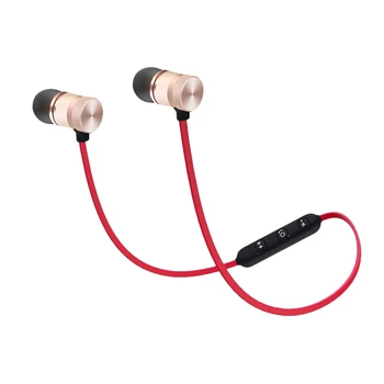 Sports Bluetooth Headsets Sweat Magnetic Phone Stereo Wireless Music Headphones Red + Gold Plastic + Metal
Sports Bluetooth Headsets Sweat Magnetic Phone Stereo Wireless Music Headphones Red + Gold Plastic + Metal