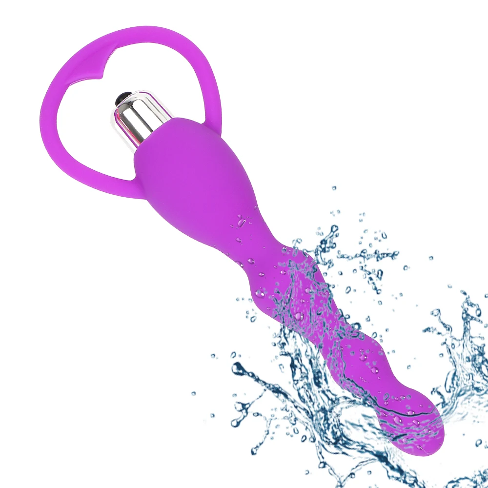 Silicone Prostate Massage Butt Plug Beads for Women Men