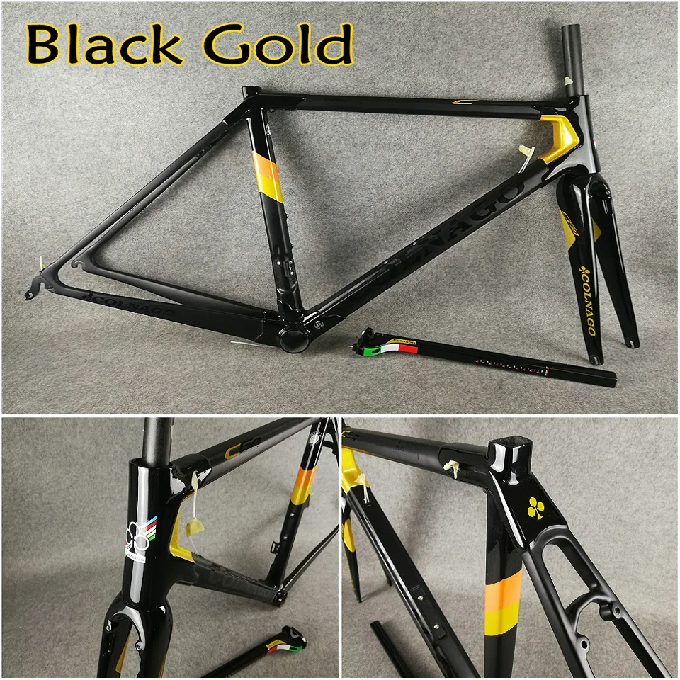 Black Gold T1100 UD Matte-Glossy Colnago C64 carbon road frame frameset with 48/50/52/54/56cm for your selection
Black Gold T1100 UD Matte-Glossy Colnago C64 carbon road frame frameset with 48/50/52/54/56cm for your selection