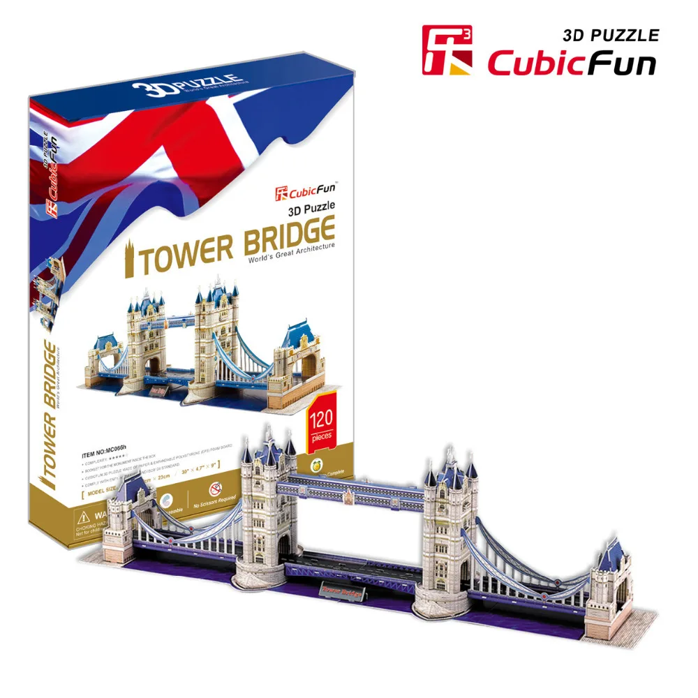 Candice guo! Delicate version 3D puzzle toy CubicFun 3D paper model jigsaw game famous London Tower Bridge
Candice guo! Delicate version 3D puzzle toy CubicFun 3D paper model jigsaw game famous London Tower Bridge