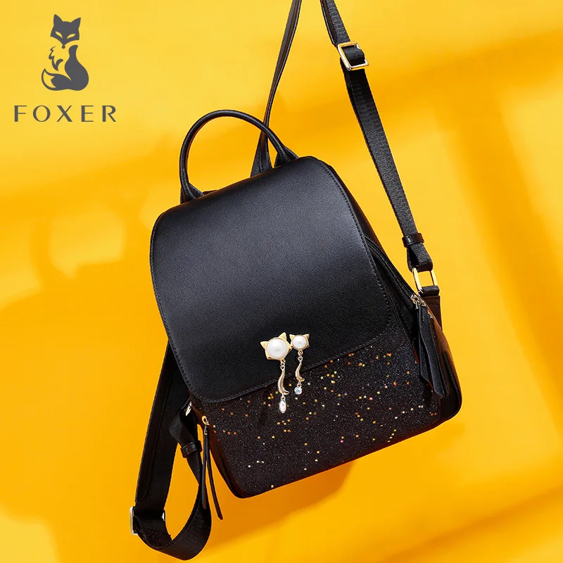 FOXER Brand Teenage Girls School Shoulder Bag New Design Female College Bags Women Patchwork Zipper Large Capacity Backpack
FOXER Brand Teenage Girls School Shoulder Bag New Design Female College Bags Women Patchwork Zipper Large Capacity Backpack