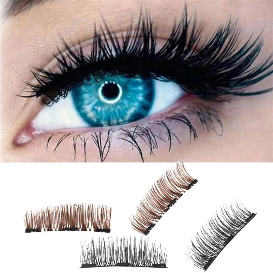 2018 New 1Pair Double 3D Magnetic False Eyelashes Natural Eye Lashes Extension Handmade Black/Brown False Eyelash Pretty
2018 New 1Pair Double 3D Magnetic False Eyelashes Natural Eye Lashes Extension Handmade Black/Brown False Eyelash Pretty