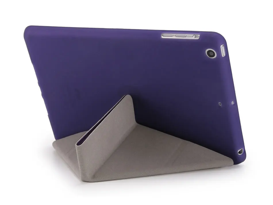 Soft TPU Tablets Case For iPad Mini 123 7.9 Multi-folded Smart TPU+PU Tablet Case Protective Cover For iPad Mini Case 7.9 Case-9