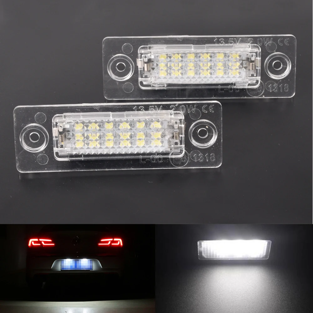 2Pcs Car 18LED No Error Number License Plate Light Lamp For VW Touran Passat Cimousint B5.5 SKODA Superb 1 3U B5 Car Accessories
2Pcs Car 18LED No Error Number License Plate Light Lamp For VW Touran Passat Cimousint B5.5 SKODA Superb 1 3U B5 Car Accessories