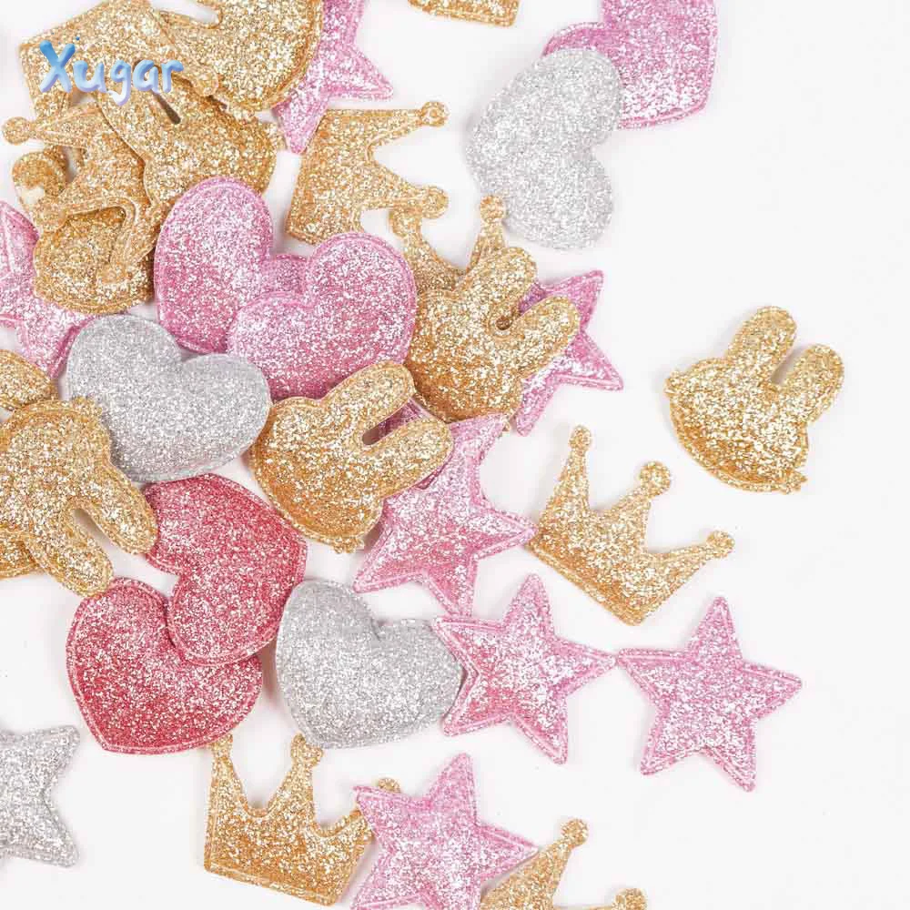 100pcs Mixed Glitter Appliques Heart Star Crown Rabbit Single Side Patches DIY Headware Accessories Patches Scrapbooking Sticker
100pcs Mixed Glitter Appliques Heart Star Crown Rabbit Single Side Patches DIY Headware Accessories Patches Scrapbooking Sticker