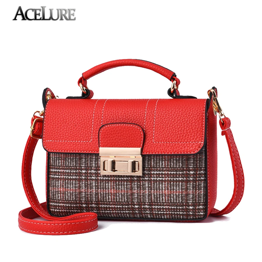 ACELURE Winter New Women Bag Patchwork Small Girls Shoulder Bags Waterproof Casual Women Lock Handbags Brand Pocket Satchels Bag 
ACELURE Winter New Women Bag Patchwork Small Girls Shoulder Bags Waterproof Casual Women Lock Handbags Brand Pocket Satchels Bag
