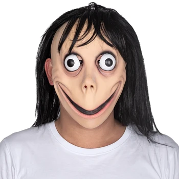 1PC Hot Halloween Scary Momo Hacking Game Latex Mask Full Head Momo Mask With Wigs
1PC Hot Halloween Scary Momo Hacking Game Latex Mask Full Head Momo Mask With Wigs