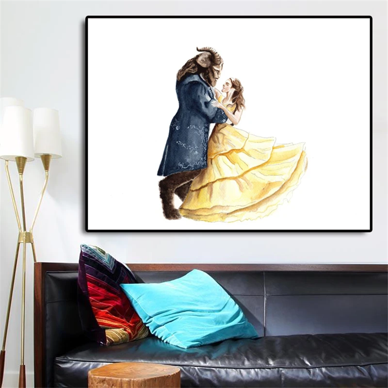 Beauty And The Beast Romance Art Canvas Poster Painting Wall Picture Print Modern Home Bedroom Decoration Accessories Framework
Beauty And The Beast Romance Art Canvas Poster Painting Wall Picture Print Modern Home Bedroom Decoration Accessories Framework