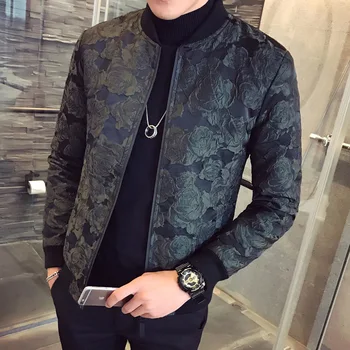 2018 Autumn New Jacquard Bomber Jackets Men Luxury Wine Red Black Party Jacket Outfit Club Bar Coat Men Casaca Hombre
2018 Autumn New Jacquard Bomber Jackets Men Luxury Wine Red Black Party Jacket Outfit Club Bar Coat Men Casaca Hombre