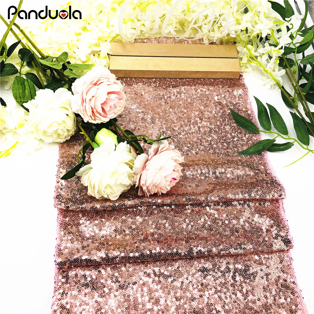 Sparkly Rose Gold Sequin Table Runner for Wedding Party Christmas Tablecloth Decor chemin de table mariage Event Party Banquet
Sparkly Rose Gold Sequin Table Runner for Wedding Party Christmas Tablecloth Decor chemin de table mariage Event Party Banquet