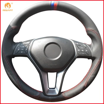 MEWANT Black Leather Steering Wheel Cover for Mercedes Benz A-Class 2013-2015 B-Class 2011-2014 CLA-Class 2013 2014 C-Class 2013
MEWANT Black Leather Steering Wheel Cover for Mercedes Benz A-Class 2013-2015 B-Class 2011-2014 CLA-Class 2013 2014 C-Class 2013