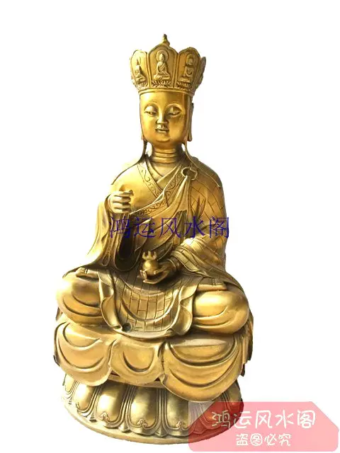 Bronze statue copper Precision copper bodhisattva ksitigarbha disappearing Large -
Bronze statue copper Precision copper bodhisattva ksitigarbha disappearing Large -