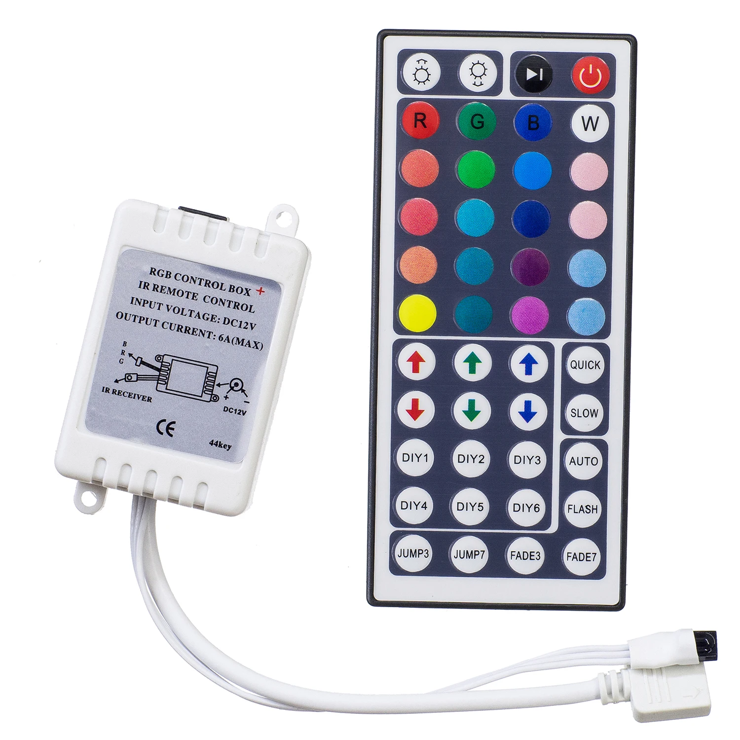 44Keys Controller rgb Led IR Remote LED Mini IR Controler Dimmer DC12V 6A For RGB 3528 5050 LED Strip light
44Keys Controller rgb Led IR Remote LED Mini IR Controler Dimmer DC12V 6A For RGB 3528 5050 LED Strip light