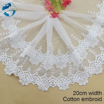 20cm double layer lace cotton embroidery lace french lace ribbon fabric guipure diy trims warp knitting sewing Accessories#3015
20cm double layer lace cotton embroidery lace french lace ribbon fabric guipure diy trims warp knitting sewing Accessories#3015