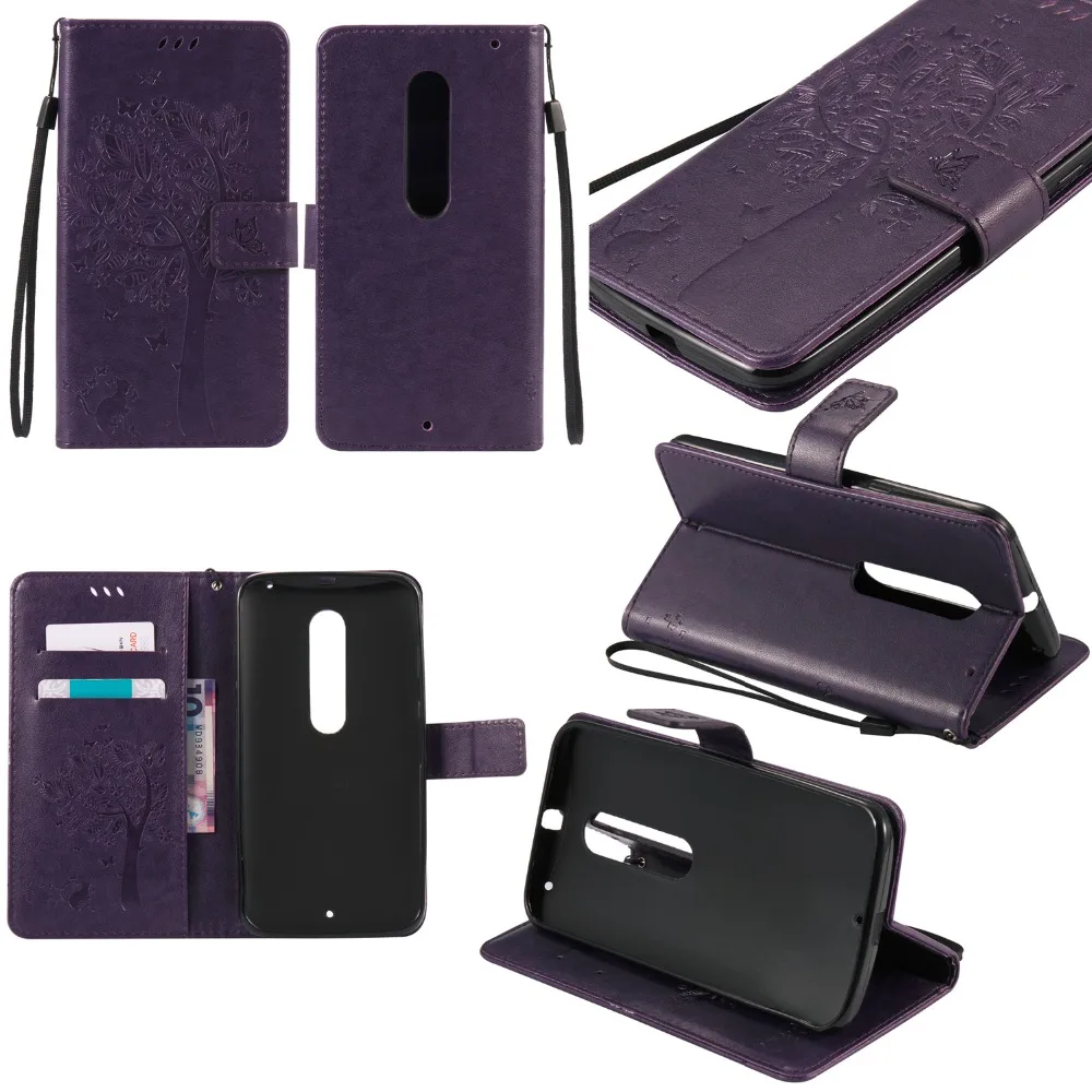 Кожаный чехол-кошелек для телефона Motorola MOTO X style XT1572 XT1570 Pure Edition тисненый