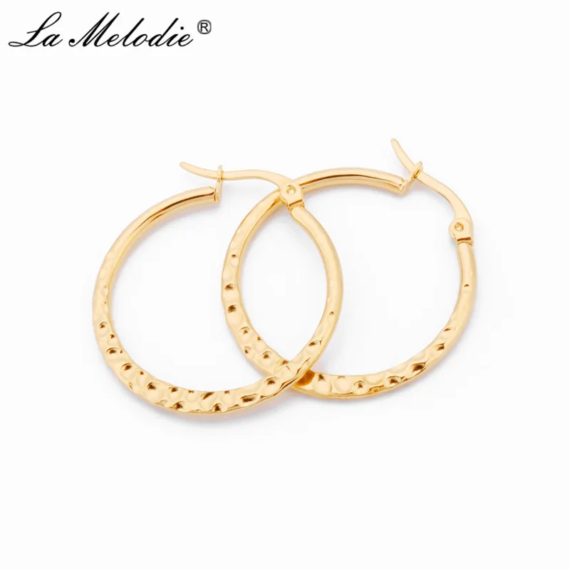 New Simple Gold/Silver Wave Point Stainless Steel Earrings Women Hoop Earrings Round Big Circle Earrings Female Ear Jewelry
New Simple Gold/Silver Wave Point Stainless Steel Earrings Women Hoop Earrings Round Big Circle Earrings Female Ear Jewelry