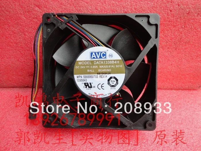 For AVC DATA1338B4H 24V 0.65A 13CM 12538 four-wire PWM intelligent temperature control fan ++cooling fan
For AVC DATA1338B4H 24V 0.65A 13CM 12538 four-wire PWM intelligent temperature control fan ++cooling fan
