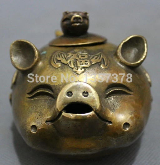 shitou 00130 Chinese Bronze Wealth ZhaoCai JinBao Happy Fu Pig Head Statue Wine Pot Teapo discount 30% (C0324)
shitou 00130 Chinese Bronze Wealth ZhaoCai JinBao Happy Fu Pig Head Statue Wine Pot Teapo discount 30% (C0324)