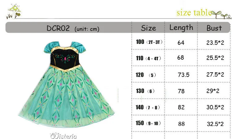 DCR02 SIZE