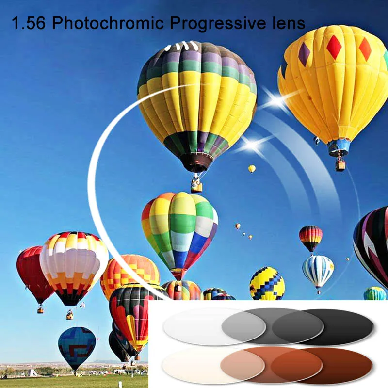 Factory Price 1.56 Inner Free Form Photochromic Multifocal Prescription Lens Sunglasses Transition Progressive Lenses