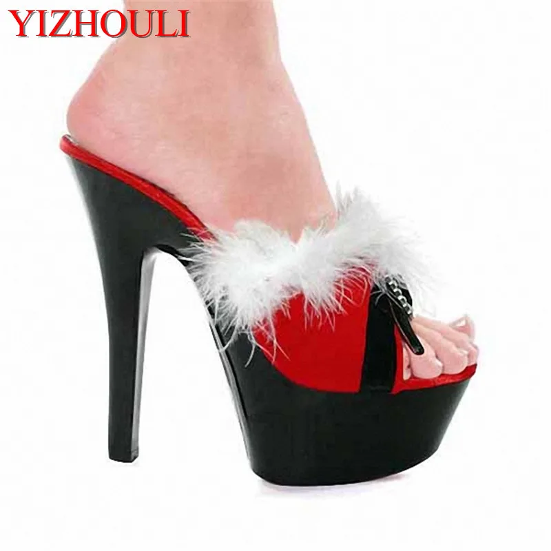 15cm euramerican popularity shows DJ dance shoes Feather open-toed sandals evening show appeal for women's shoes
15cm euramerican popularity shows DJ dance shoes Feather open-toed sandals evening show appeal for women's shoes