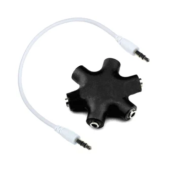 3.5mm 1 to 5 Stereo Audio Headphone Headset Earphones Splitter Adapter Converter Connector Music Sharing Device Hub UY8
3.5mm 1 to 5 Stereo Audio Headphone Headset Earphones Splitter Adapter Converter Connector Music Sharing Device Hub UY8