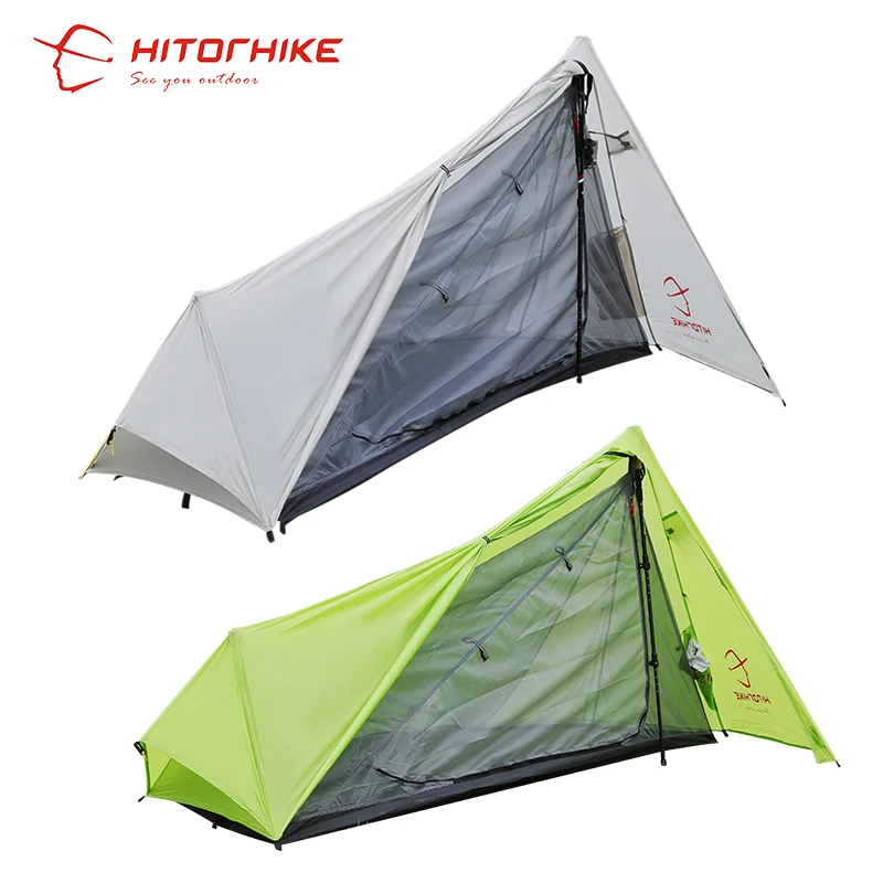 Hitorhike два цвета 800 г уличная Сверхлегкая палатка для кемпинга 3 сезона 1 один
