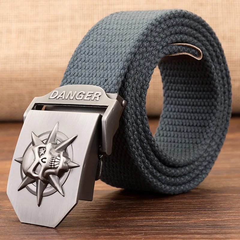 Canvas Belt 3D Skull Alloy Metal Buckle Military Men Belt Army Tactical Belts for Men Best Quality Male Strap 110-160CM
Canvas Belt 3D Skull Alloy Metal Buckle Military Men Belt Army Tactical Belts for Men Best Quality Male Strap 110-160CM