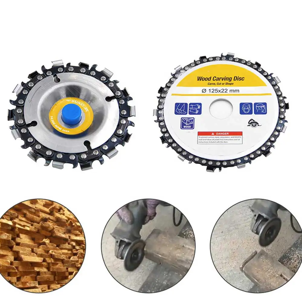 16/22MM 4/5 in Circular Saw Blades Woodworking Chain Angle Chain Grinding Disc Cutting Blade Wood Carving Disc For Angle Grin
16/22MM 4/5 in Circular Saw Blades Woodworking Chain Angle Chain Grinding Disc Cutting Blade Wood Carving Disc For Angle Grin