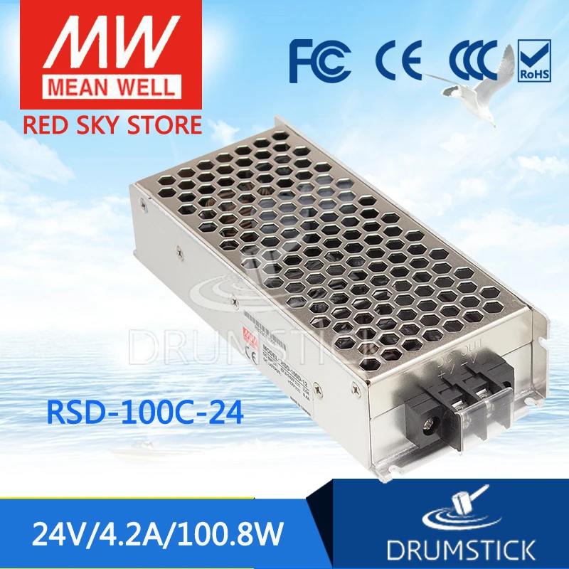 MEAN WELL RSD-100C-24 24V 4.2A meanwell RSD-100 24V 100.8W Railway Single Output DC-DC Converter
MEAN WELL RSD-100C-24 24V 4.2A meanwell RSD-100 24V 100.8W Railway Single Output DC-DC Converter