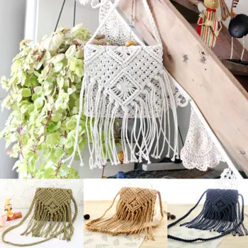 2019 Vintage Handwoven Tassel Rattan Mini Bag Handbag Coin Purse Women Knit Rattan Bag Fringed Hand-woven Straw Bag
2019 Vintage Handwoven Tassel Rattan Mini Bag Handbag Coin Purse Women Knit Rattan Bag Fringed Hand-woven Straw Bag