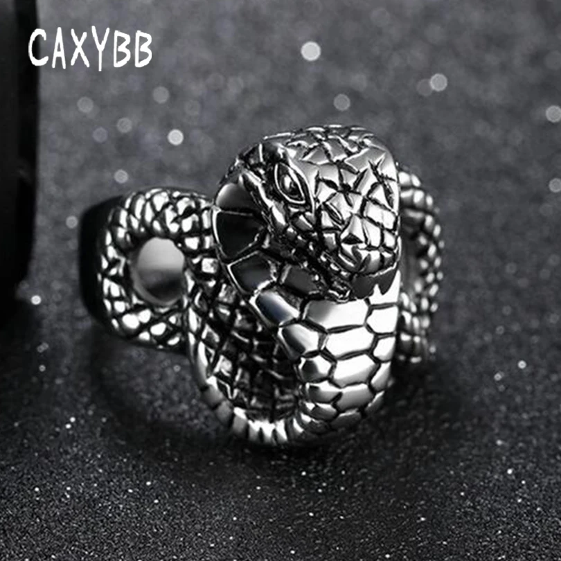 Caxybb Men Retro Cobra Horrible Snake Zodiac Signs Stainless Steel Finger Rings For Men Fashion for Party Jewelry Accessories
Caxybb Men Retro Cobra Horrible Snake Zodiac Signs Stainless Steel Finger Rings For Men Fashion for Party Jewelry Accessories
