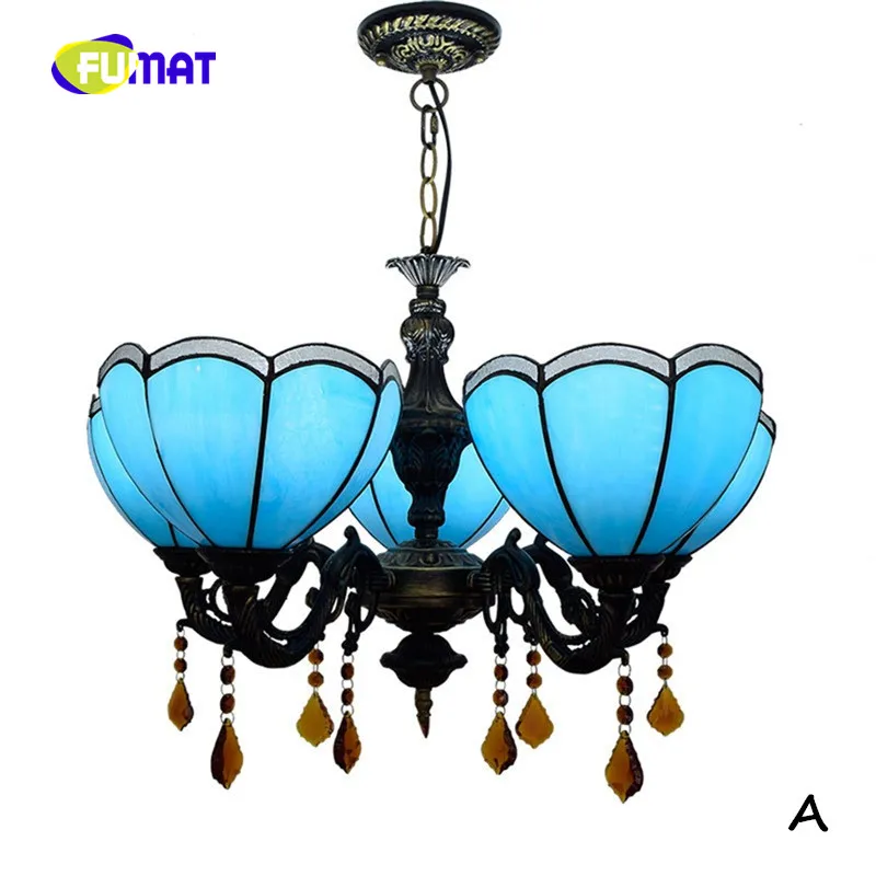 FUMAT European Minimalist Tiffany Stained Glass Romantic Blue Mediterranean Bedroom Restaurant Five-head Chandelier
FUMAT European Minimalist Tiffany Stained Glass Romantic Blue Mediterranean Bedroom Restaurant Five-head Chandelier