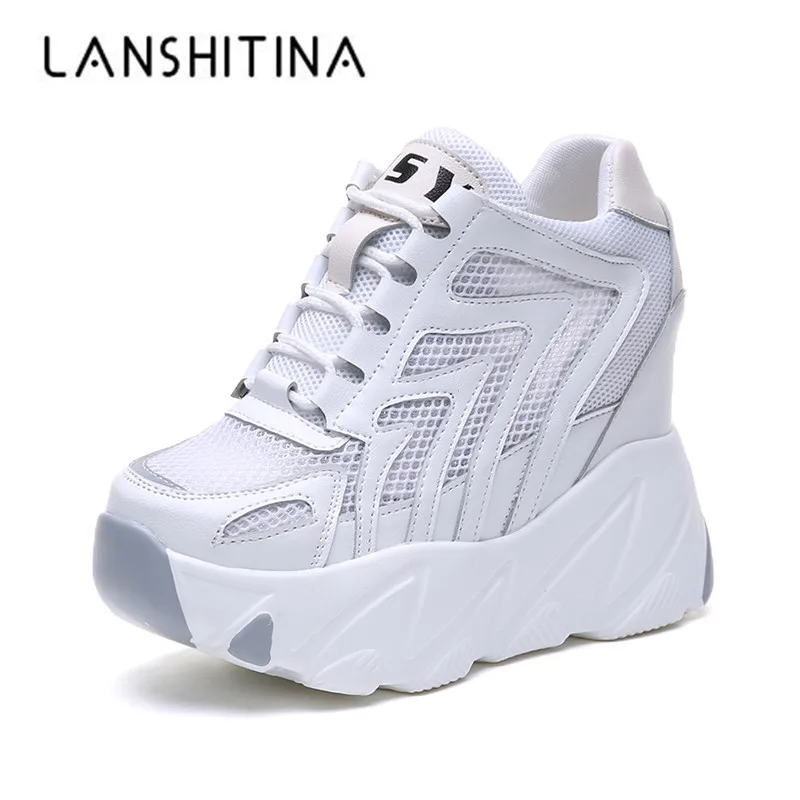 New 2019 Fashion Women Platform High Heels Mesh Breathable Wedge Casual Shoe 10CM Summer Thick Sole Sneakers Woman Outdoor Shoes
New 2019 Fashion Women Platform High Heels Mesh Breathable Wedge Casual Shoe 10CM Summer Thick Sole Sneakers Woman Outdoor Shoes