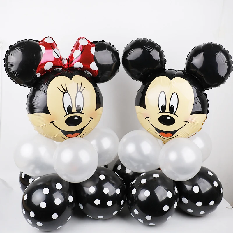 10pcs mickey minnie mouse Upright Foil Balloons Happy Birthday Theme Party Decoration Globos Black White Latex Air Baloes
10pcs mickey minnie mouse Upright Foil Balloons Happy Birthday Theme Party Decoration Globos Black White Latex Air Baloes